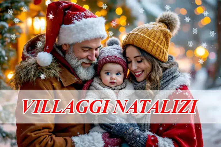Una Famiglia fotografata in un ambiente Natalizio