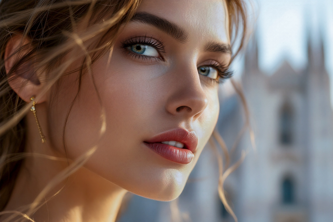 Preparazione aggiornamento book fotografico nello studio di Milano