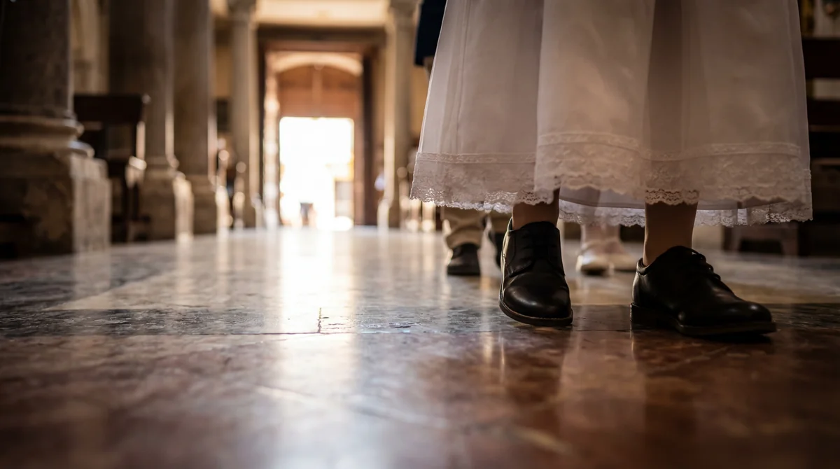 Reportage elegante Prima Comunione - atmosfera e composizione