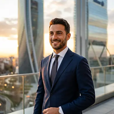 Ritratto corporate professionale a CityLife Milano, fotografo Giovanni Miele